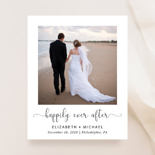 Papier Faire-part de réception de mariage élégant et écon