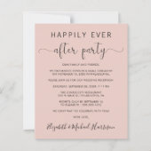 Papier Faire-part de réception de mariage pas cher avec p (Devant)