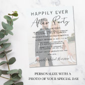 Papier Faire-Part de Réception de Mariage Photo Happily E