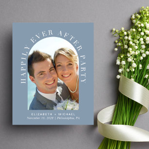 Papier Faire-part de réception de mariage poussiéreux ble