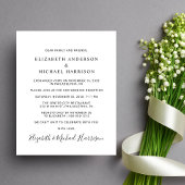 Papier Faire-Part de Réception de Photo d'Arche pour Touj