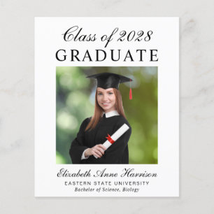 Papier Faire-part d'obtention d'un diplôme de l'Ordre du