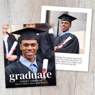 Papier Faire-part d'obtention d'un diplôme de photographi