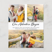 Papier Faire-part Fiançailles photo Budget Adventure (Devant)