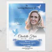 Papier Faire-part funéraire et invitation (Devant / Derrière)