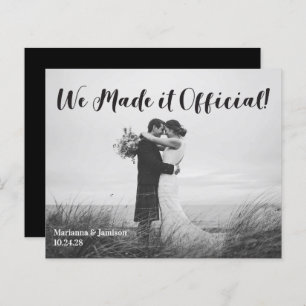 Papier Faire-part Mariage de typographie manuscrite Budge