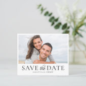 Papier Faire-part Mariage photo simple Budget (Debout devant)