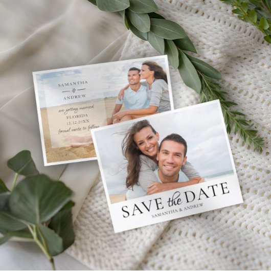 Papier Faire-part Mariage photo simple Budget