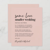 Papier Faire-part Mariage plus petit (Devant / Derrière)