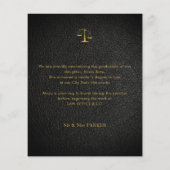 Papier Faire-part photo de l'école de droit budgétaire (Dos)