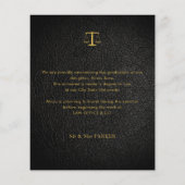 Papier Faire-part photo de l'école de droit budgétaire (Dos)