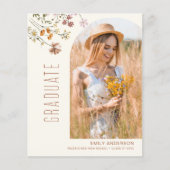 Papier Faire-part photo du Fleur sauvage budgétaire (Devant)