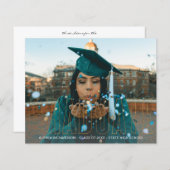 Papier Faire-part photo pour diplômés de la Parties scint (Devant / Derrière)