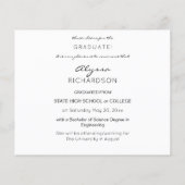 Papier Faire-part photo pour diplômés de la Parties scint (Dos)