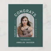 Papier Faire-part photo pour les diplômés du Congrès du b (Devant)