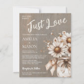 Papier Faire Simple Juste Amour Invitation De Mariage À P (Devant)