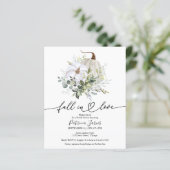 Papier Faire tomber dans l'amour Invitation de douche de (Debout devant)