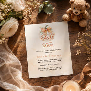 Papier Faire tomber dans l'amour Invitation de Fête de Fi