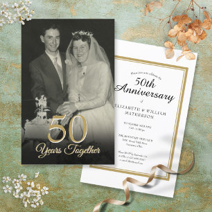 Papier Faire un budget Invitation de photo d'anniversaire