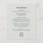 Papier Fairepart de Mariage Tout Compris Eucalyptus à Pri (Dos)