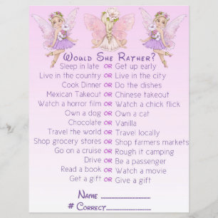 Papier Fairy Baby shower rose Illustration Partie