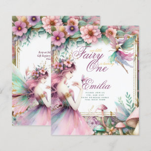 Papier Fairy Princesse 1er anniversaire ou EDIT AGE Or Tu