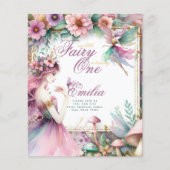Papier Fairy Princesse 1er anniversaire ou EDIT AGE Or Tu (Devant)