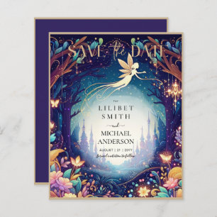 Papier Fairycore Enregistrer la date Fairytale Purple Gol