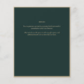 Papier Fairycore Enregistrer la date Green Gold Woodland (Dos)