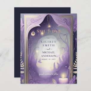 Papier Fairycore Fairytale Enregistrer la date Enchanted