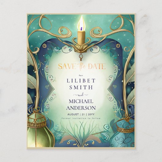 Papier Fairycore Fairytale Enregistrer la date Enchanted  (Devant)