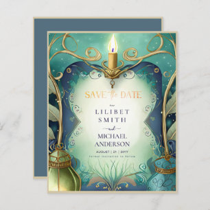 Papier Fairycore Fairytale Enregistrer la date Enchanted