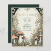 Papier Fairycore Sauvez la date Goblincore Champignons (Devant / Derrière)