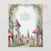 Papier Fairytale Castle Fairycore Princess Birthday Girl (Dos)