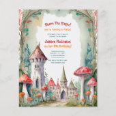 Papier Fairytale Castle Fairycore Princess Birthday Girl (Devant)