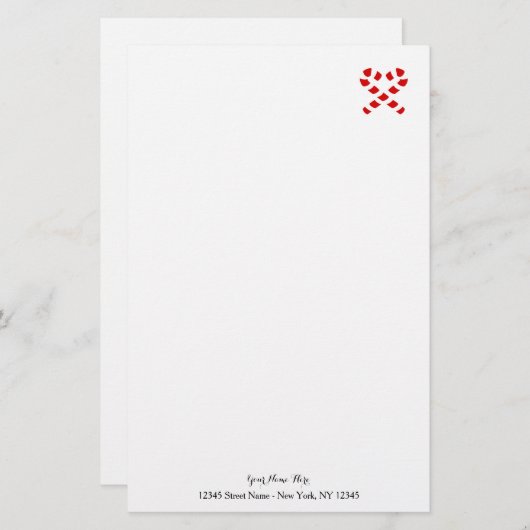 Papier fait sur commande de papeterie de Noël avec (Devant / Derrière)