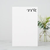 Papier fait sur commande de papeterie d'étoile (Debout devant)