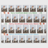 Papier fait sur commande d'emballage cadeau avec (Plat)