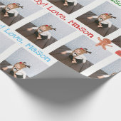 Papier fait sur commande d'emballage cadeau avec (Coin)