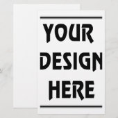 Papier Faites votre propre (Devant / Derrière)