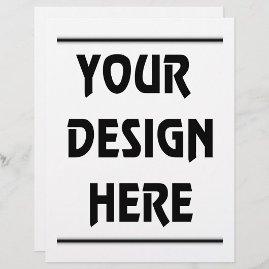 Papier Faites votre propre (Devant / Derrière)