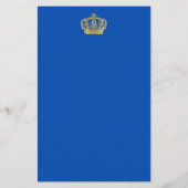Papier Faites votre propre blason Bleu or Lion Emblem (Dos)