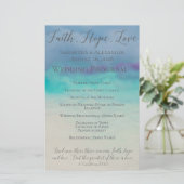 Papier Faith Hope Love Aquarelle Bible Verse Mariage (Debout devant)
