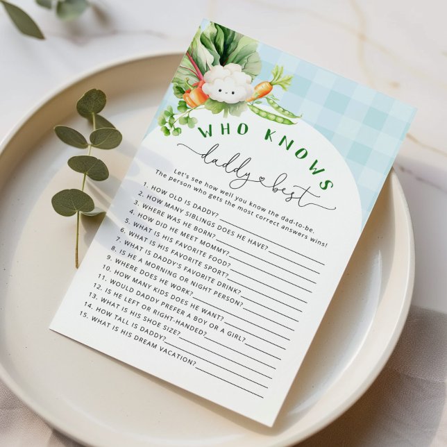 Papier Fall blue Qui connaît papa meilleur baby shower je (Créateur téléchargé)