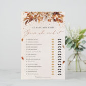 Papier Fall Flowers Il a dit Elle a dit Fête des mariées  (Debout devant)
