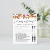 Papier Fall in Love Mommy or Daddy Baby shower Game (Debout devant)