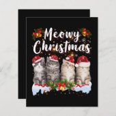 Papier Famille Cat Meowy Correspondant Pajamas de Noël Pè (Devant / Derrière)