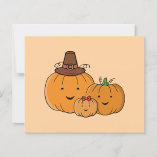 Papier Famille de citrouilles