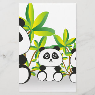 Papier Famille Panda