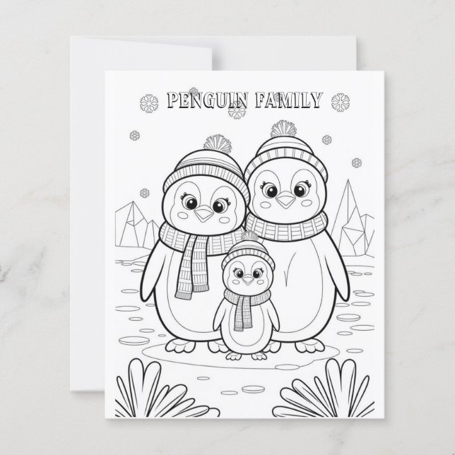 Papier Famille Penguin (Devant)